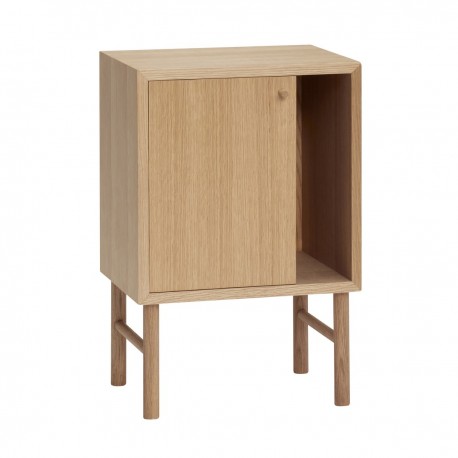 Table de chevet design scandinave bois Hübsch