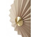 hubsch applique ronde chic forme d origami textile beige laiton