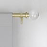 umbra tringle a rideaux chic metal dore laiton embout boule verre