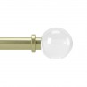 umbra tringle a rideaux chic metal dore laiton embout boule verre