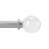 umbra tringle a rideaux chic extensible argent boule verre