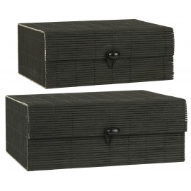 Boîte de rangement bambou IB Laursen (set de 2)