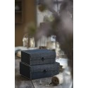 ib laursen boite de rangement bois de bambou noir set de 2