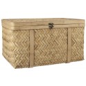 coffre de rangement malle bois de bambou tresse ib laursen