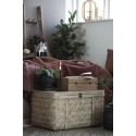 coffre de rangement malle bois de bambou tresse ib laursen