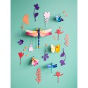 studio roof decoration murale insectes carton mur de curiosites