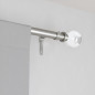 umbra tringle a rideaux extensible style chic metal argent boule verre umbra tringle a rideaux extensible style chic metal argent boule verre