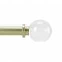 tringle a rideaux extensible style chic dore laiton boule verre umbra