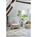 hk living table basse ronde en osier tresse naturel