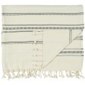 serviette de hammam fouta blanc noir ib laursen