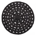 Tapis rond jute ajouré cercles Bloomingville Neil