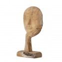 bloomingville sculpture en bois visage style zen cacia