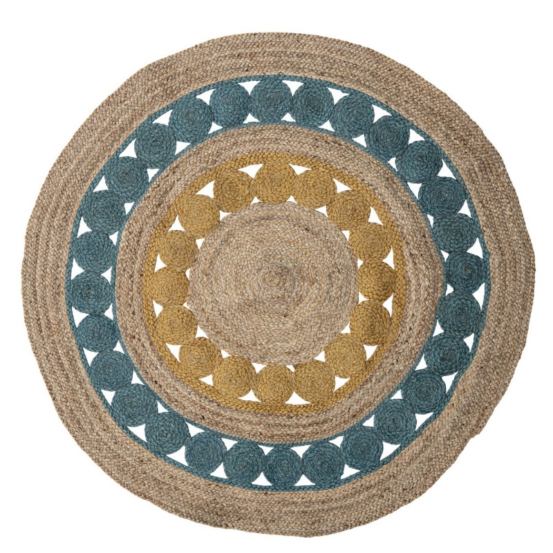 Tapis outdoor rond Dauntless Geo Fusion multicolore