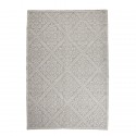 bloomingville tapis coton blanc ecru motif rosace demir