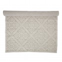 bloomingville tapis coton blanc ecru motif rosace demir