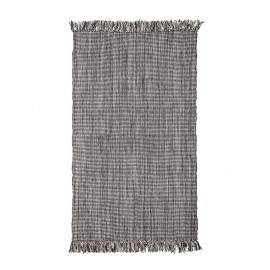 Tapis coton franges Bloomingville gris