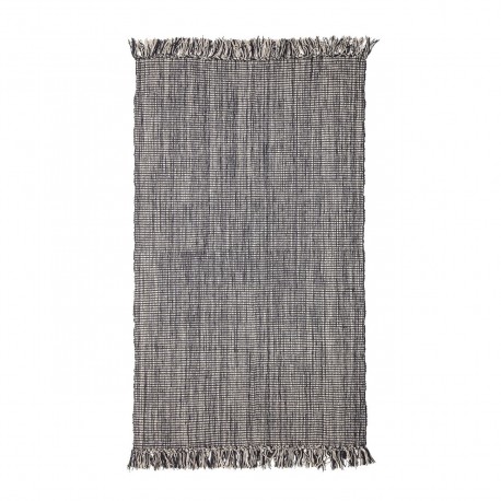 Tapis coton franges bloomingville gris