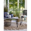 bloomingville cache pot rond boule gris effet pierre