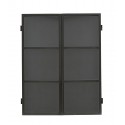 house doctor collect vitrine murale industrielle metal noir verre