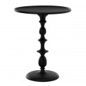 pols potten gueridon rond noir style classique baroque fonte aluminium