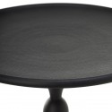 pols potten gueridon rond noir style classique baroque fonte aluminium