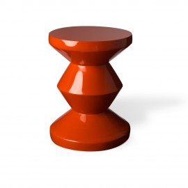 Tabouret Pols Potten Zig Zag corail