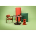 pols potten table d appoint tabouret zig zag rouge corail