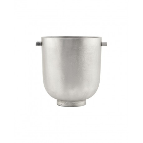 house doctor cache pot design aluminium brut argent foem