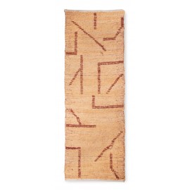 Langer Teppich aus recycelter Baumwolle mit HKliving-Muster