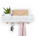 organiseur mural porte courrier et cles metal blanc umbra estique 1004245-660