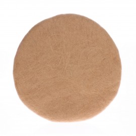 hk living coussin de chaise rond feutre beige