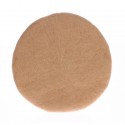 hk living coussin de chaise rond feutre beige