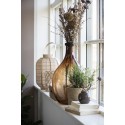 Grand vase dame-jeanne verre IB Laursen marron