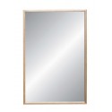 hubsch petit miroir mural style scandinave cadre fin bois clair