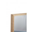 hubsch petit miroir mural style scandinave cadre fin bois clair