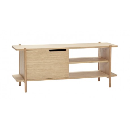 hubsch petit meuble bas etagere bois clair style scandinave