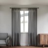 Tringle à rideaux extensible métal bois Umbra Blok gris
