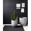 house doctor cache pot design contemporain ciment gris gard set de 2