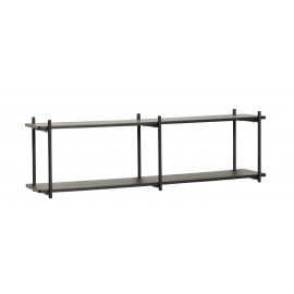 hubsch etagere murale decoration scandinave bois noir