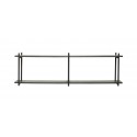 hubsch etagere murale decoration scandinave bois noir