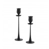 madam stoltz chandelier sur pied fer forge rustique noir set de 2
