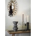 madam stoltz chandelier sur pied fer forge rustique noir set de 2