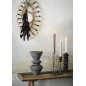 madam stoltz chandelier sur pied fer forge rustique noir set de 2
