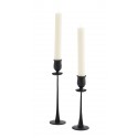 madam stoltz chandelier sur pied fer forge rustique noir set de 2