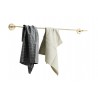 madam stoltz barre murale porte serviette metal forge dore laiton