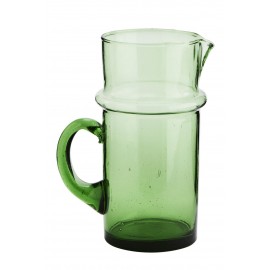 Carafe en verre recyclé Madam Stoltz vert