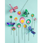 studio roof papillon vert carton mural decoratif jade studio roof papillon vert carton mural decoratif jade