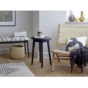 bloomingville table d appoint ronde bout de canape bois noir billie