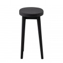 bloomingville table d appoint ronde bout de canape bois noir billie