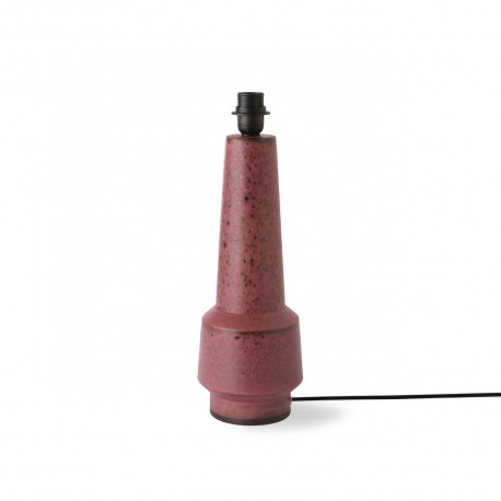 hk living pied de lampe style retro gres violet prune